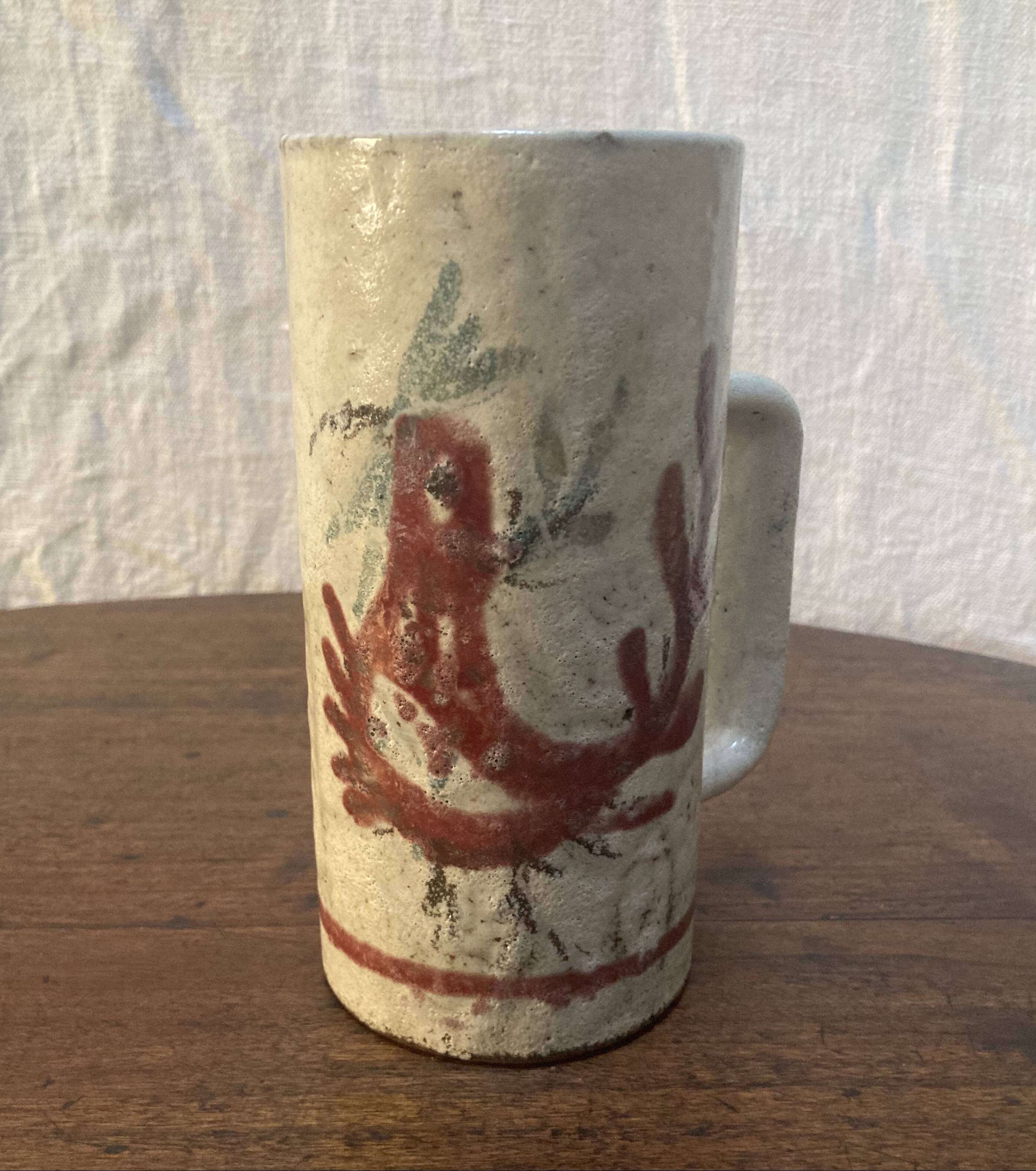 Chope en céramique. Gustave Reynaud. Le Murier.