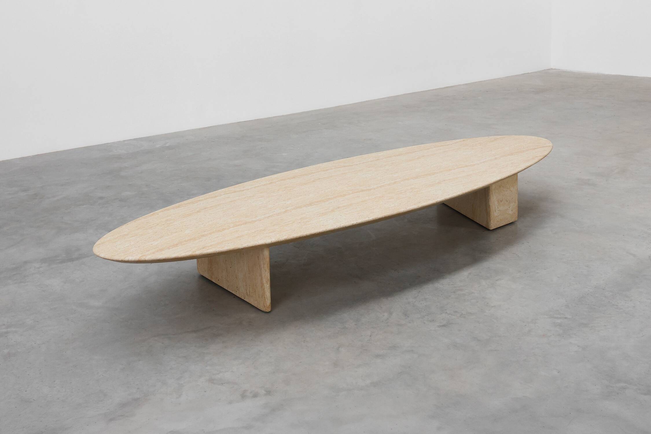 Travertine‑Look Coffee Table by Eichholtz, Germany, 20th Century