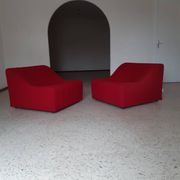 Pair of chromatic swivel armchairs by Kwok Hoi Chan, Steiner