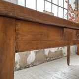 Farmhouse table in oak and walnut 2m