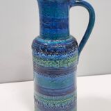 Rimini Blue Ceramic Pitcher Vase by A. Londi and F. Montelupo for Bitossi