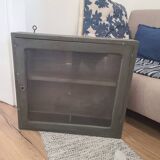 Old vintage display stand - closable wall shelf