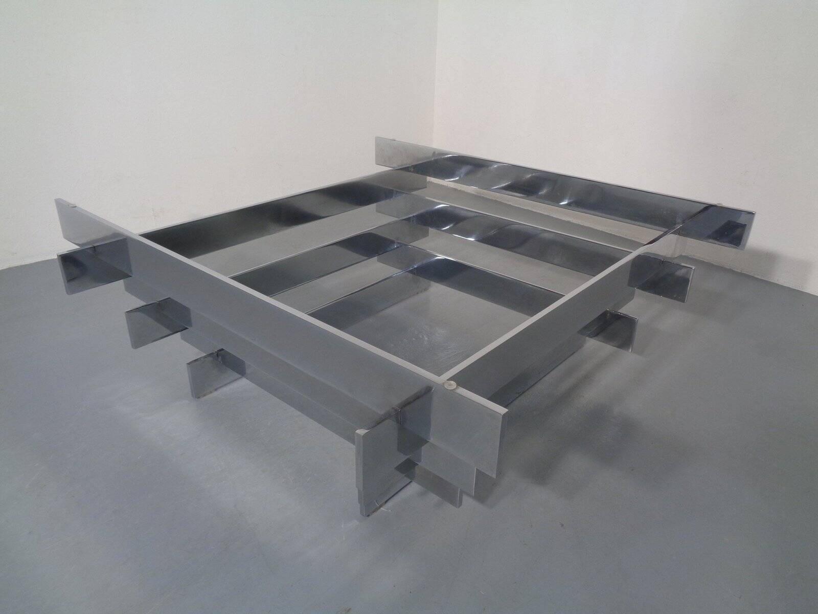 Sculptural Chrome Coffee Table by David Hicks, Italy, 1960s