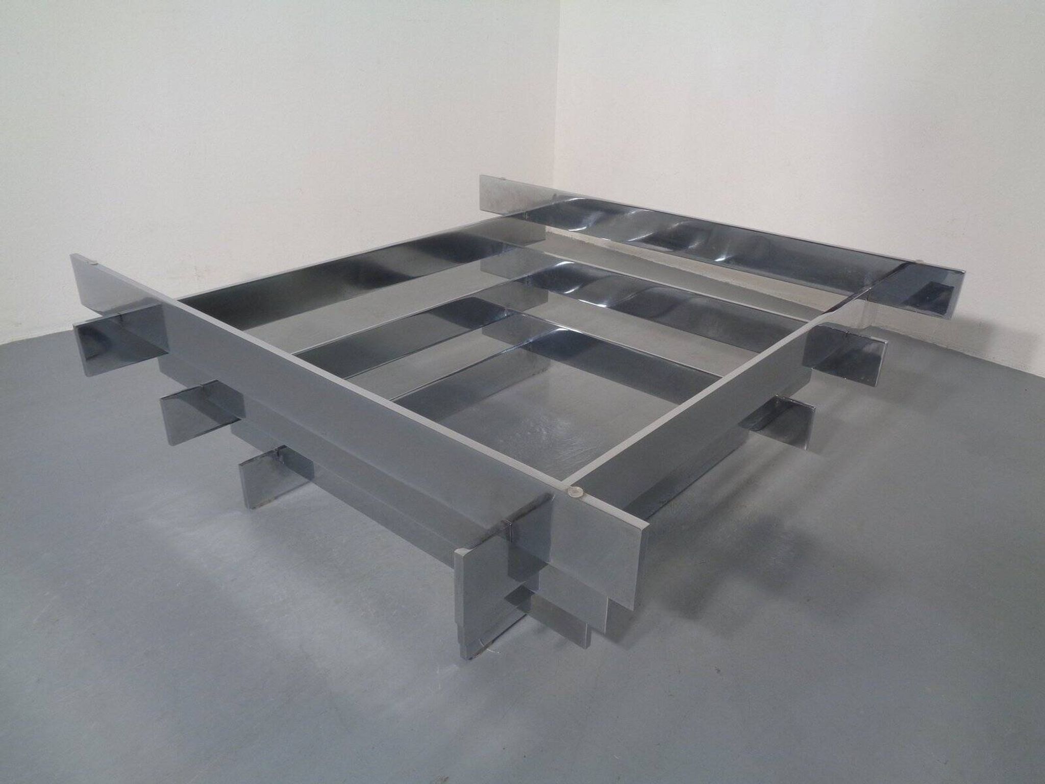 Sculptural Chrome Coffee Table by David Hicks, Italy, 1960s