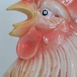 Vintage barbotine rooster pitcher