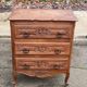 Commode vintage style Louis XV en bois du 19ème