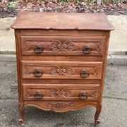 Vintage Louis XV style commode in 19th-century wood.