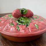 Strawberry slip tart dish