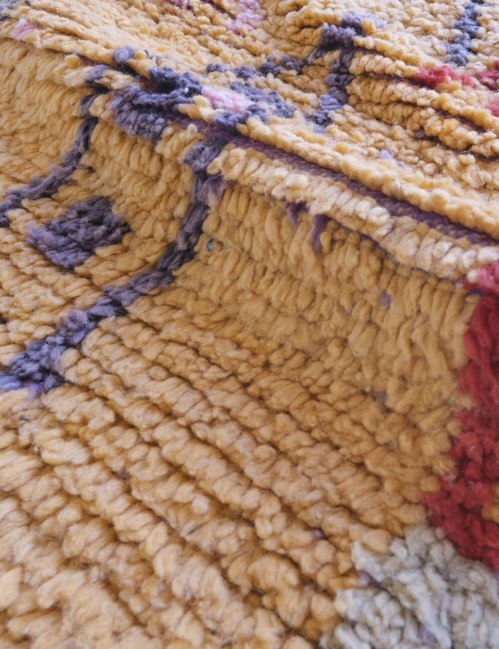 Modern Orange Berber Rug - 250 X 150 cm