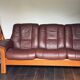 Erkones Stressless 3-seater leather reclining sofa