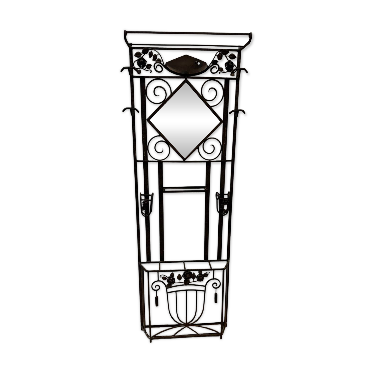 Art Deco coat rack / entrance hall wardrobe