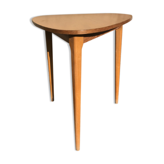 Vintage wooden tripod bistro table