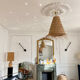 Lampe en corde vintage
