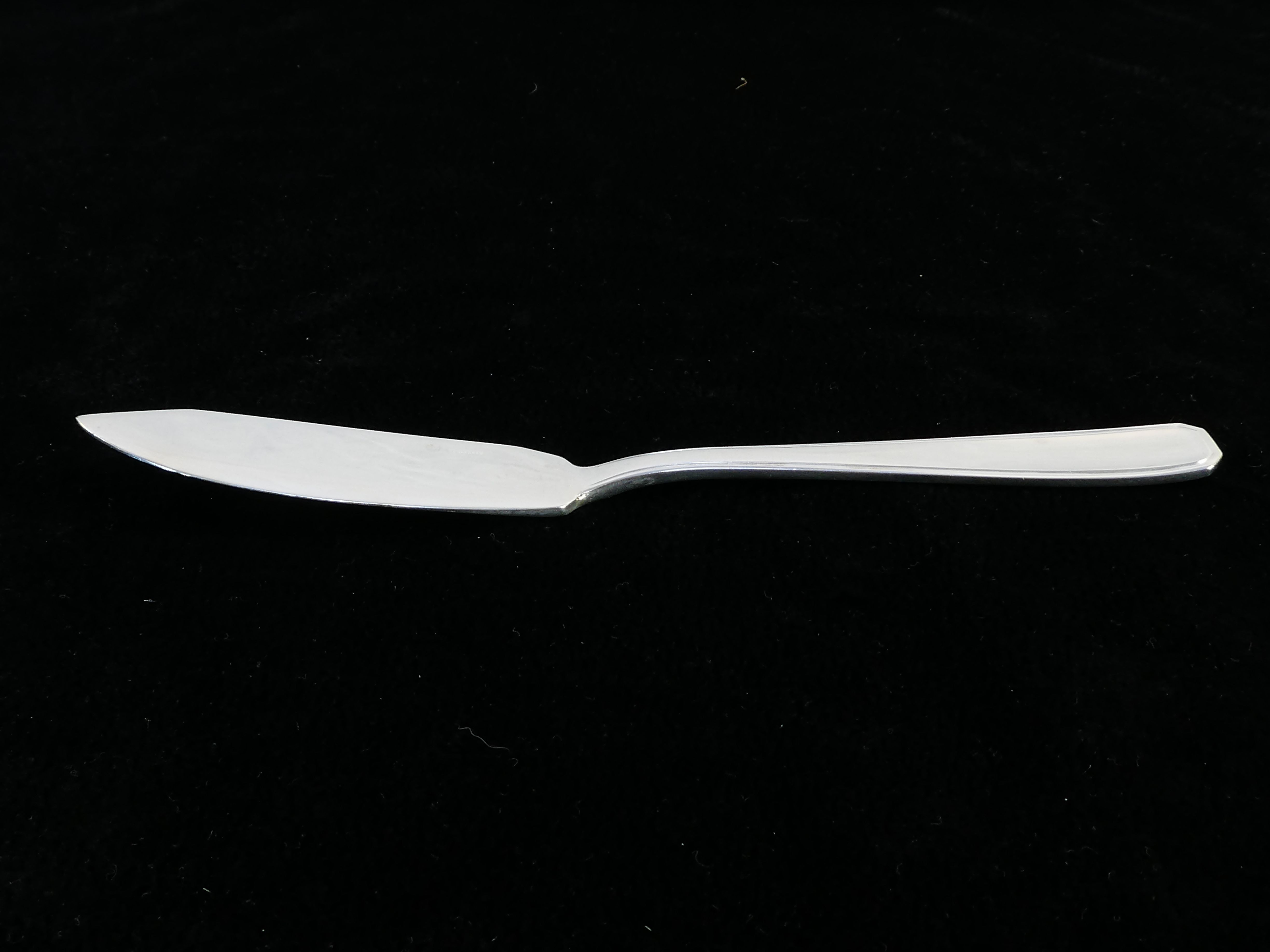 12 fish cutlery knife knife BOULENGER in silver metal Model SUZY