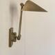 Vintage adjustable wall light, brushed brass, France, 1970