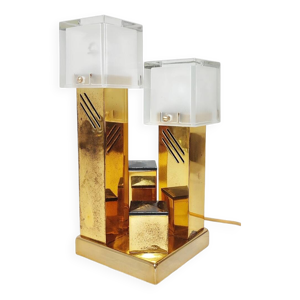 lampe de table en métal. - 1970