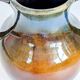 Vase amphore vintage en céramique, glaçure Fat Lava, déco classique