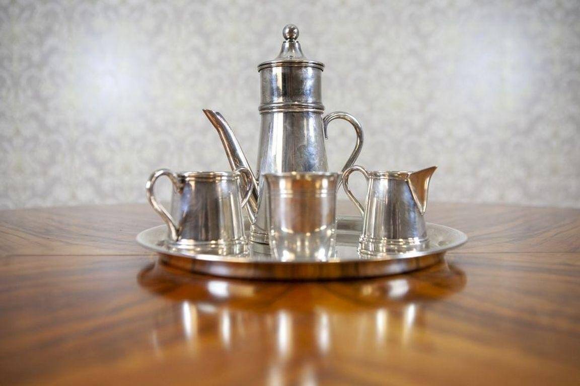 Silver Plated Sola Coffee Set, 1920s, Set of 5