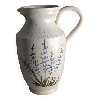 Speckled stoneware pitcher