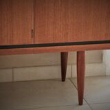 Scandinavian design enfilade in teak and teak veneer
