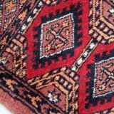 Tapis vintage pakistanais Ersari fait main en laine – 33 x 66 cm – 1970s