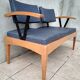 Pair of vintage Baumann banquettes