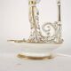 Pair of neoclassical style lamps in porcelain, Italy, 20th century