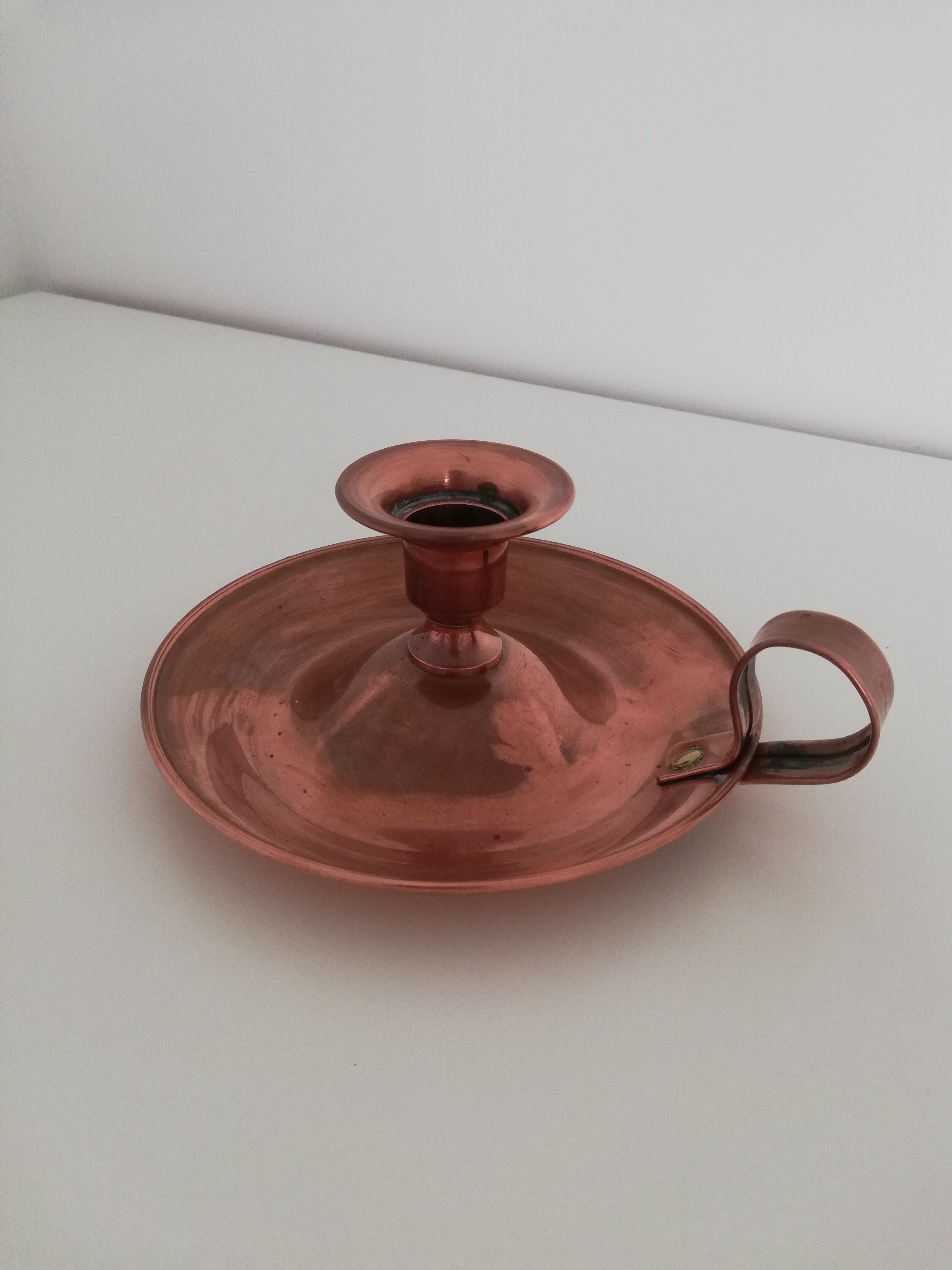 Lecellier copper bedroom candle holder