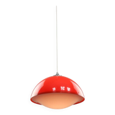 Italian Space Age Pendant in Plexiglass and Chrome, 1970s