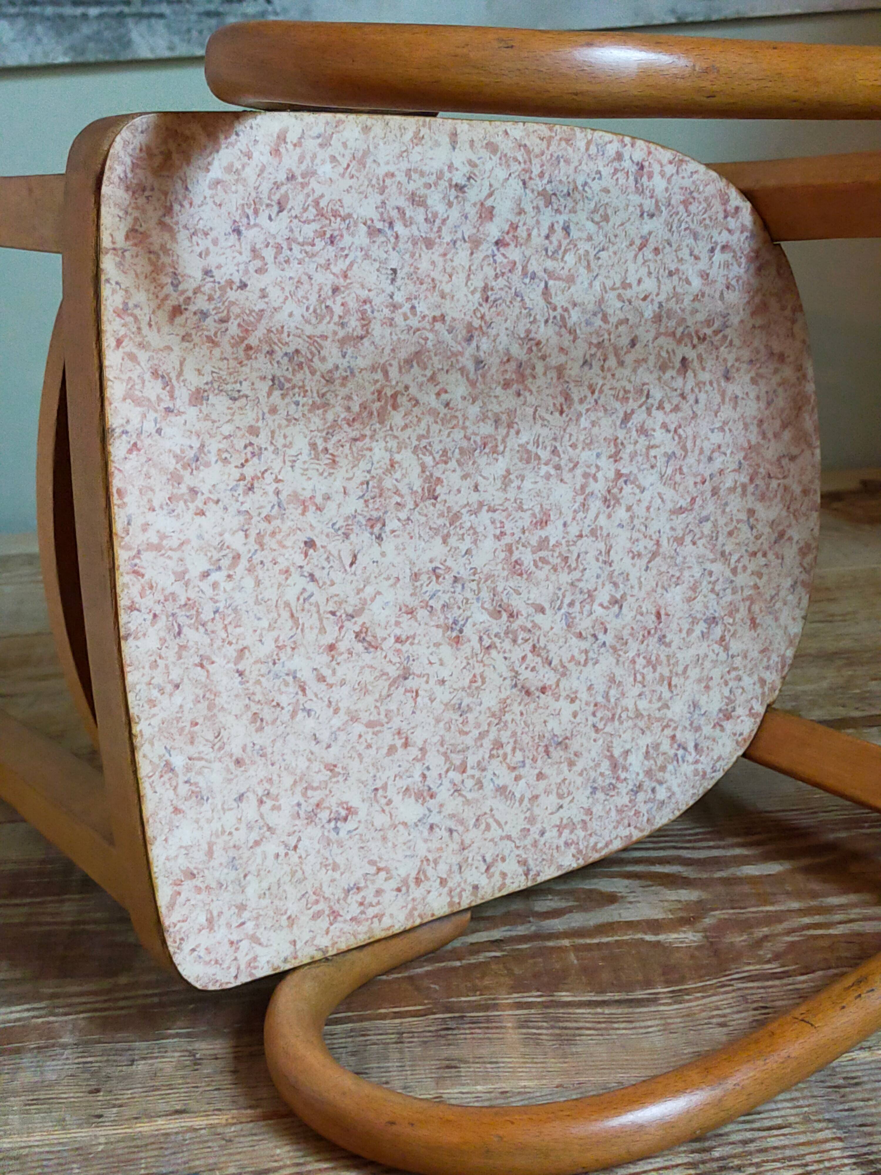 Children's armchair in old bent wood