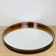 Round mirror Syla 710 amber rim, vintage 70's
