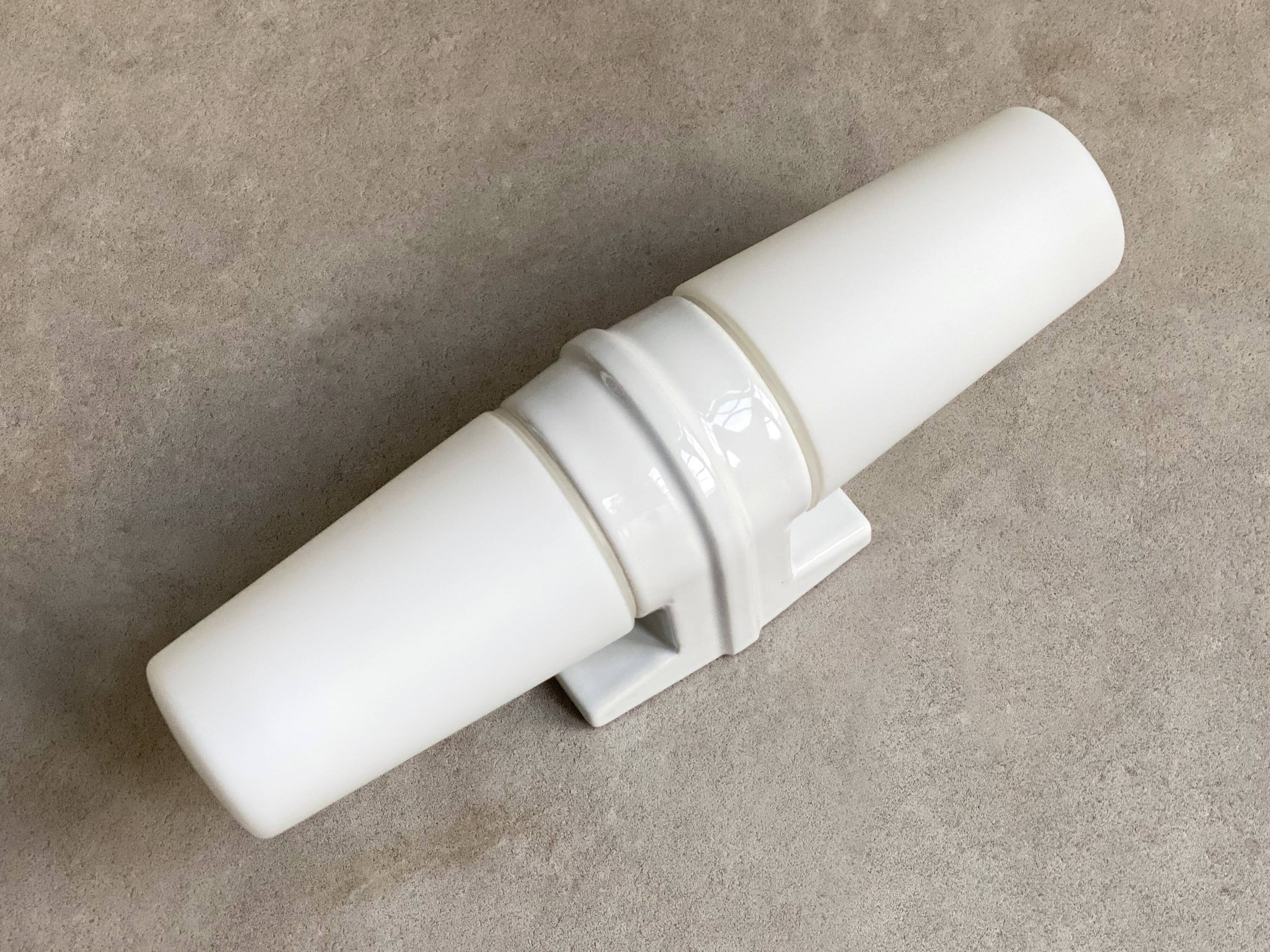Vintage IFÖ 6060 - Bromölla IKEA ceramic & glass wall lamp, double light