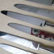 Box of 6 vintage monocoque stainless steel table knives