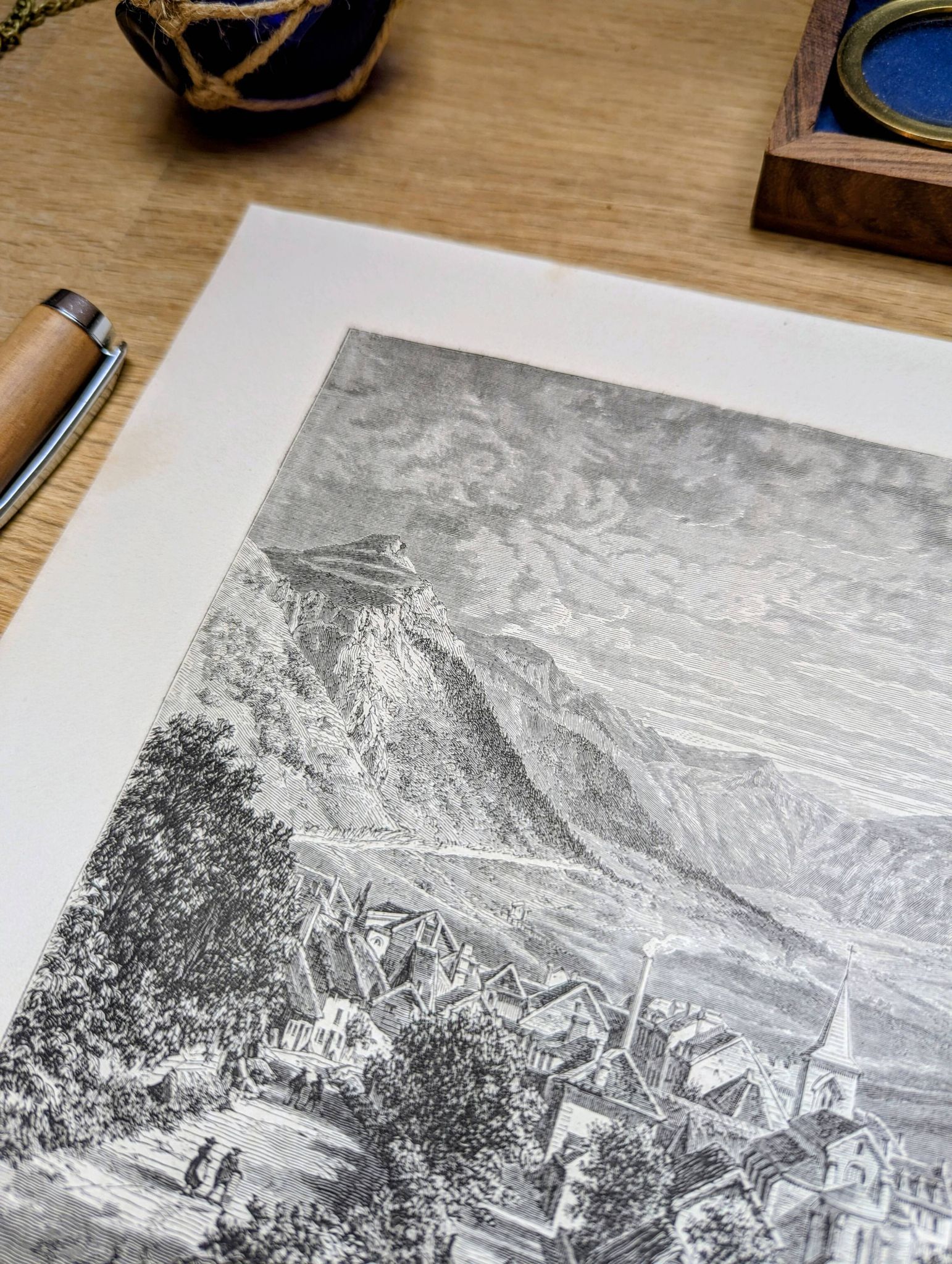 La vallée du Mont-Dore. Illustration imprimée en 1866.