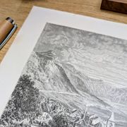 La vallée du Mont-Dore. Illustration imprimée en 1866.