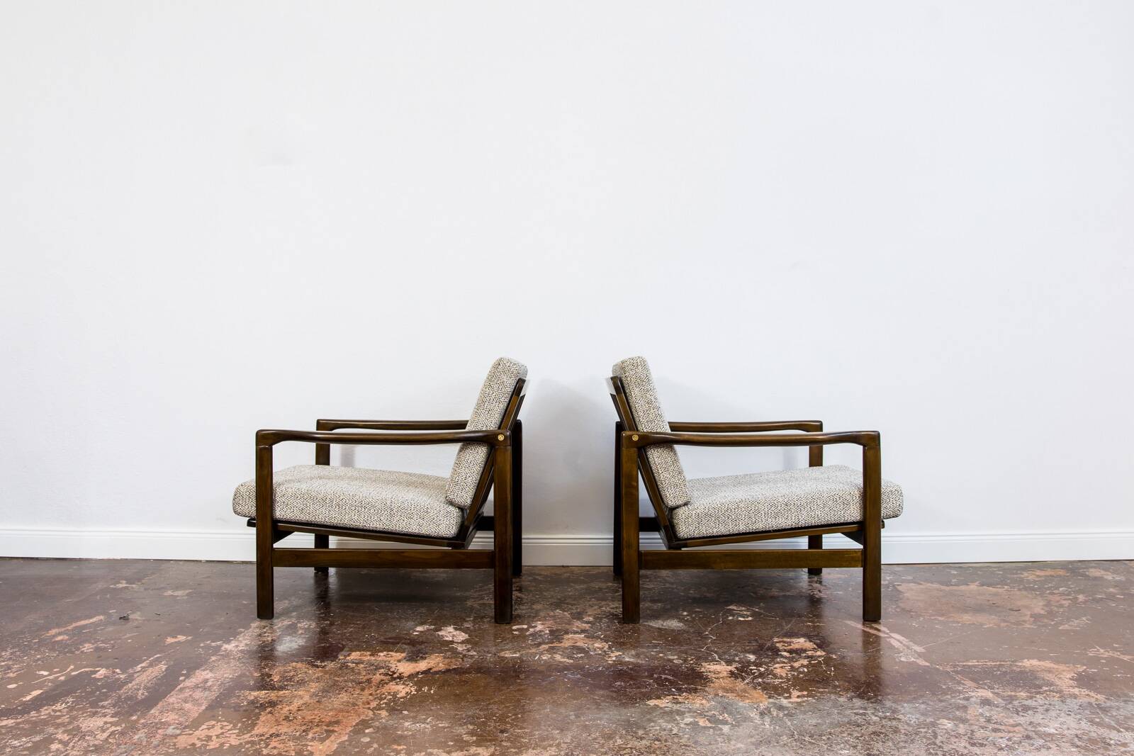 Mid Century Armchairs By Zenon Bączyk, 1960's, Set Of 2