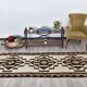 3x9 Brown Cream Turkish Kilim Runner Rug