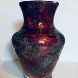 Gilded glass vase