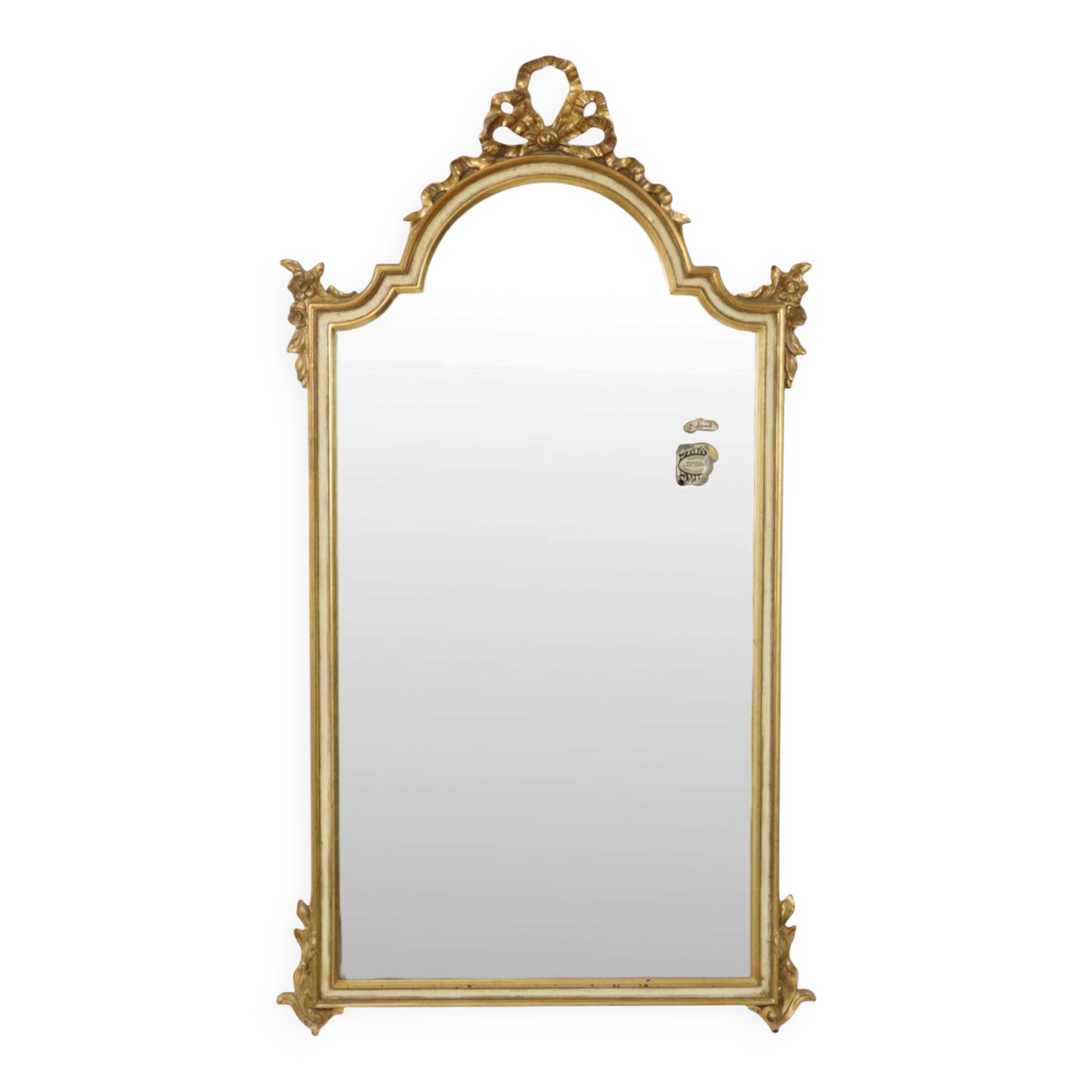 Baroque Style Deknudt Gold Leaf Mirror Classic Design 108cm