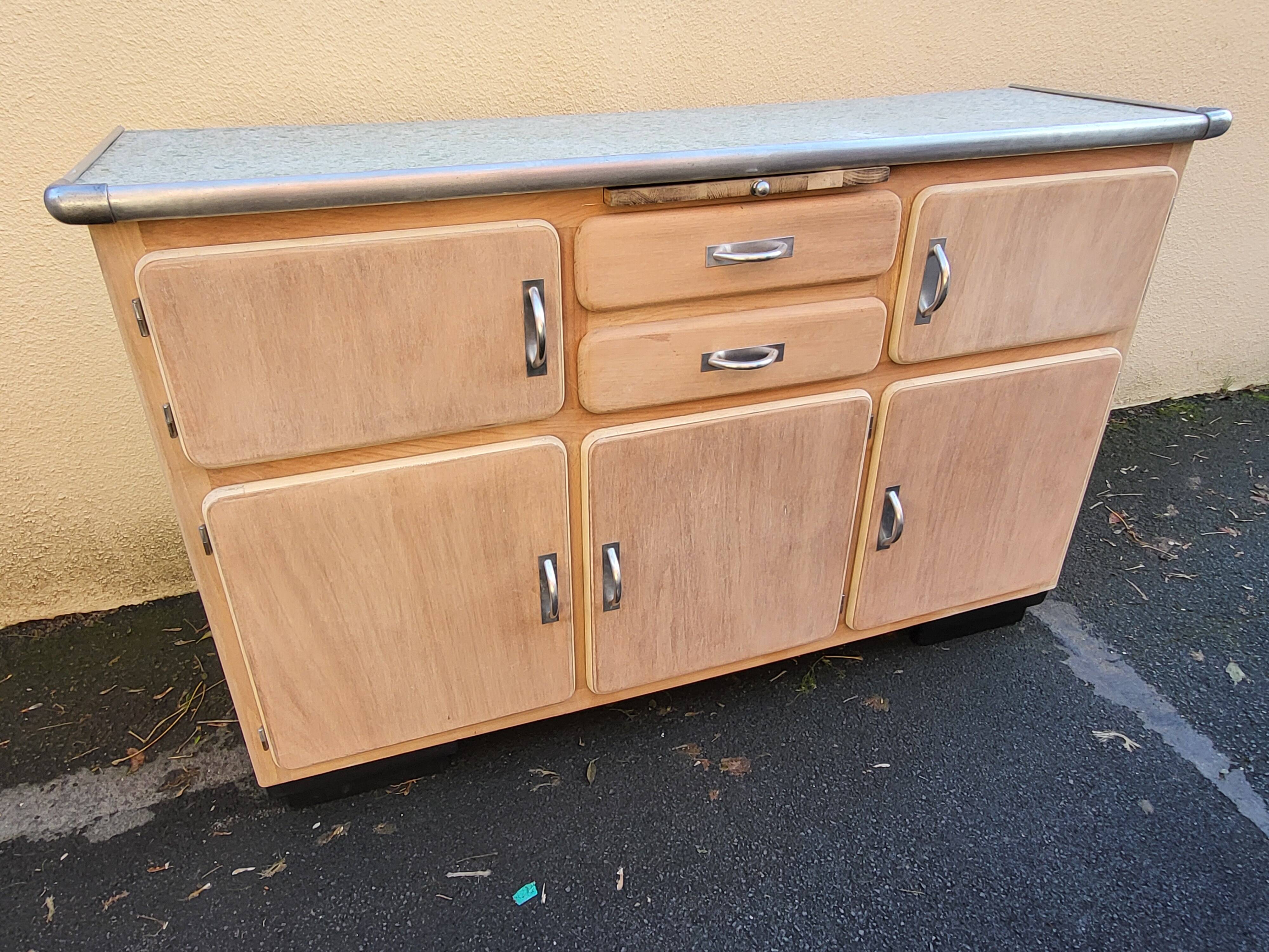 Vintage two-body buffet mado from the 1940s/50s poncé