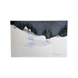Olivier Dunrea gouache It's Snowing