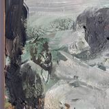 Paul BUTTI, Enval, circa 1990. Oil on canvas signed with a brush