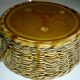 Sarreguemine ceramic cake dish imitating braided basket
