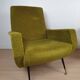 Vintage velvet armchairs 1950 by Gigi Radice Italy