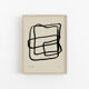 Abstract lines giclee print, 50x70cm