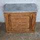 Small trade furniture with zinc top, early 20th century