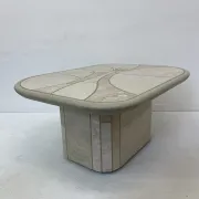 Mid-century design travertine coffee table, 1970s