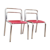 2 vintage leather chairs from the 60s and 70s.