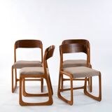 4 Baumann sled chairs