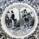 4 talking plates Old man XIXth